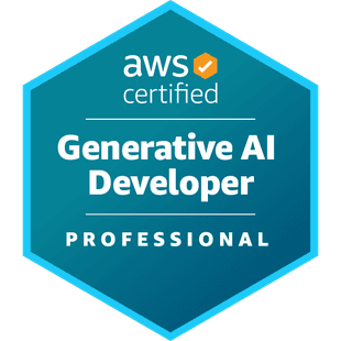 Huy hiệu AWS Certified Generative AI Developer – Professional