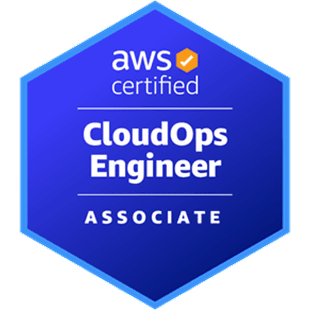 Huy hiệu AWS Certified CloudOps Engineer – Associate